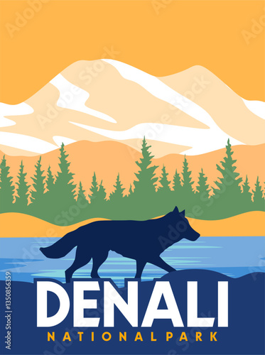 beautiful view in denali national park