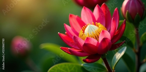 Close-up of vibrant protea sylvia plant in full bloom, nature, plant, floral