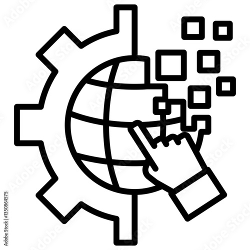 Digital Transformation Icon
