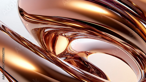 A very shiny object captured in an abstract setting with breathtaking fluidity and vibrant colors creating a unique visual experience.