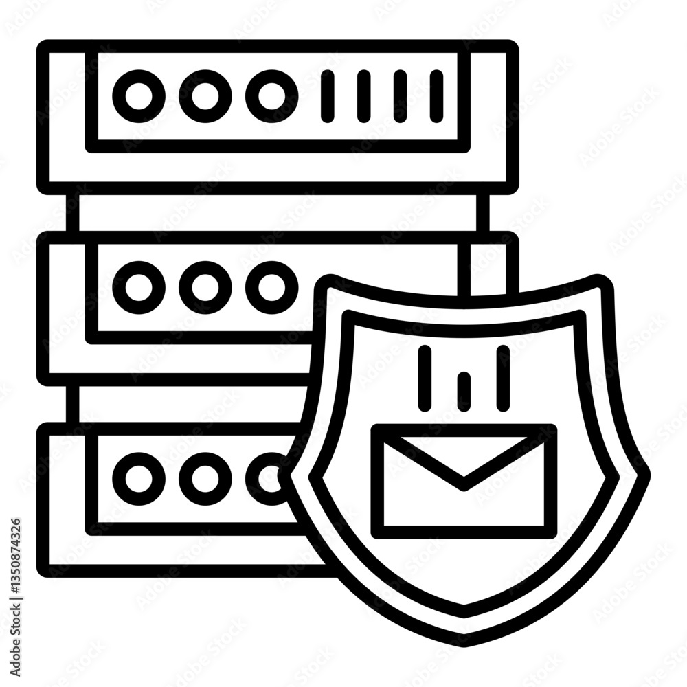 Fototapeta premium Email hosting Icon