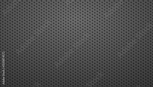 Wallpaper Mural Gray metal grid background. Gray black steel material circle mesh. Torontodigital.ca