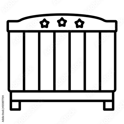 Baby crib Icon