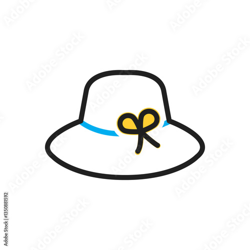 Multi color icon for hat