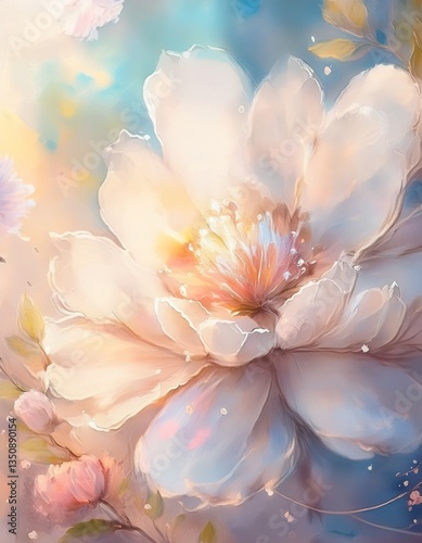 Arrivée du printemps, illustration de fond élégante et abstraite