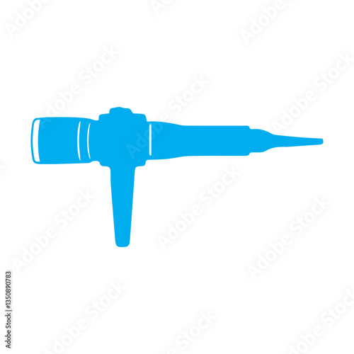 endoscope blue icon
