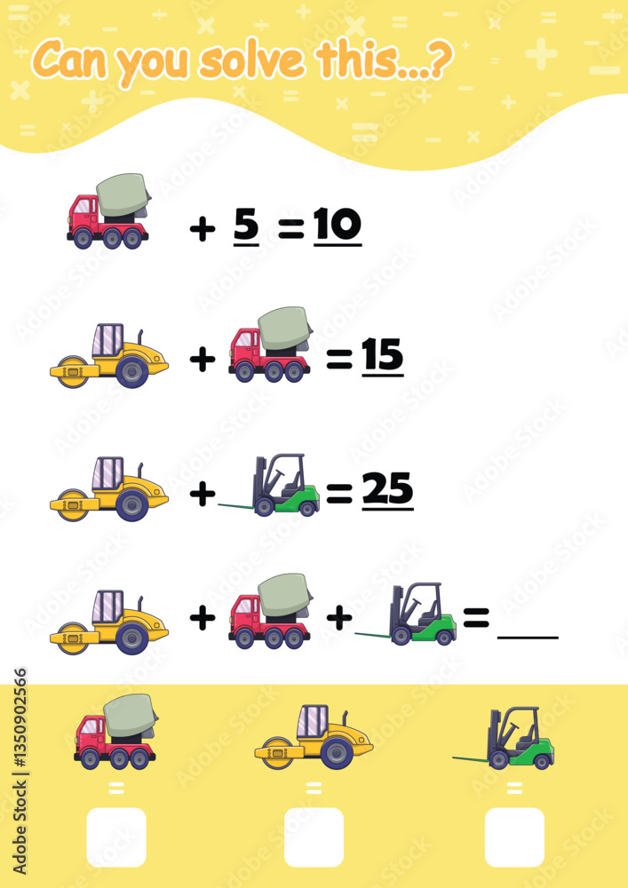 System of equations with Cars. Math task for kids System of equations with Cars. Math task for kids