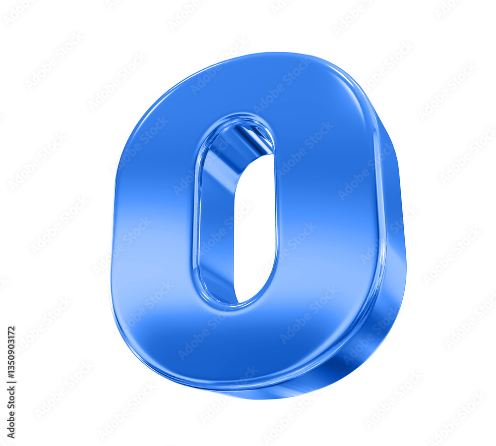 Blue  Number 0