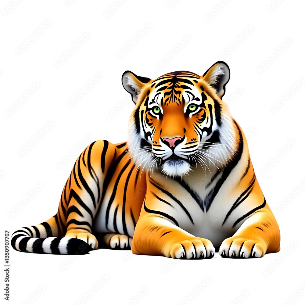 Obraz premium tiger on transparent background