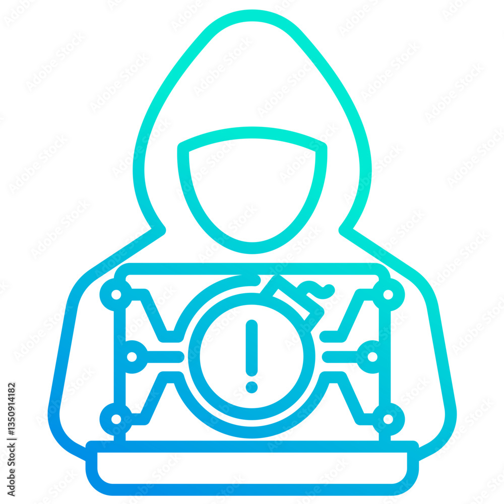 Cyber Attack Icon Cyber Attack Icon