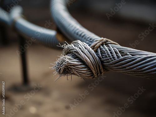 close up of steels wire.