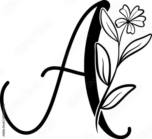 Letter Flower A
