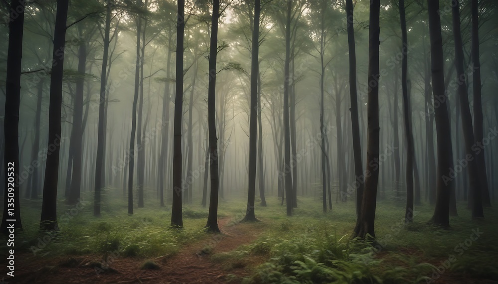 Blurred forest background Blurred forest background