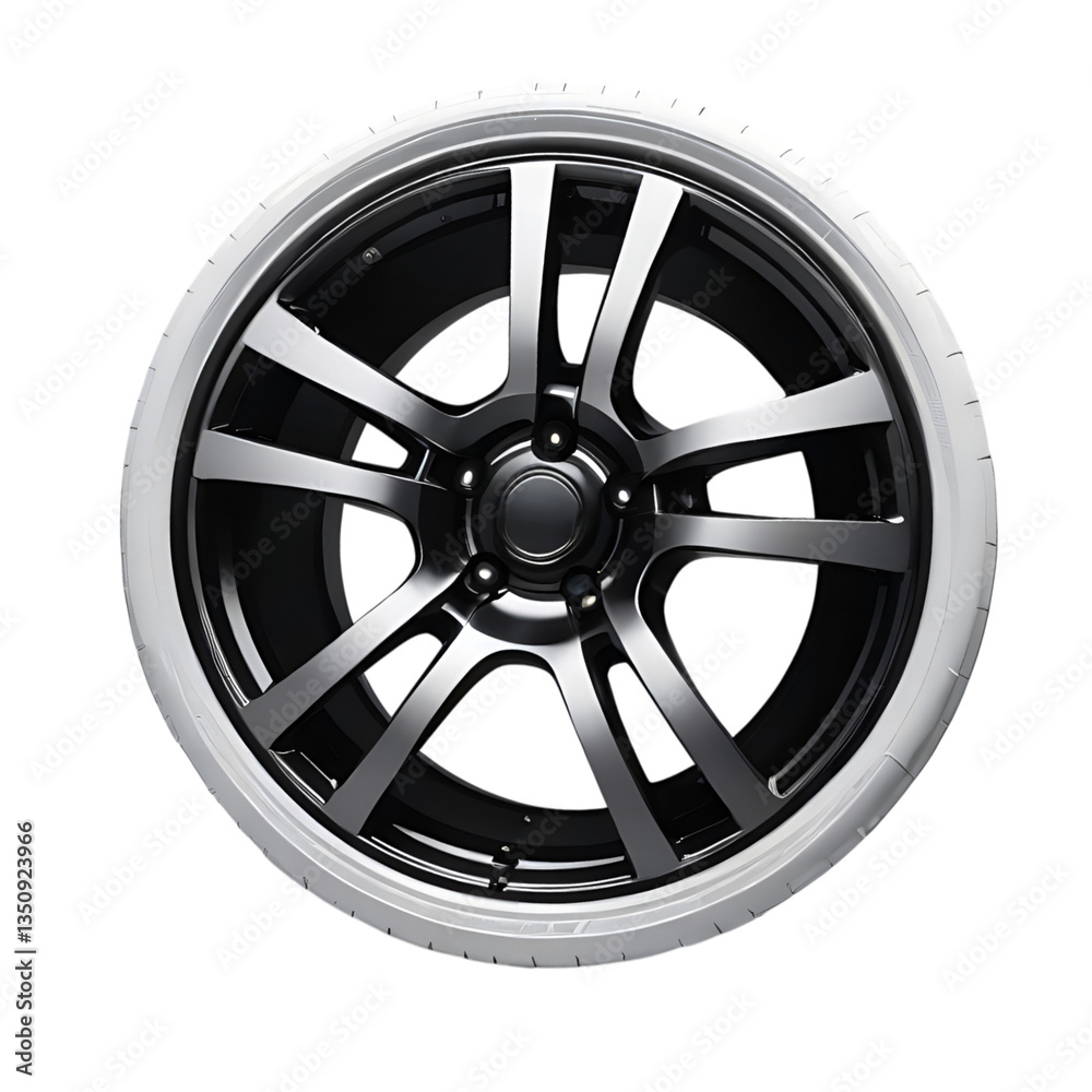Obraz premium Premium Alloy Sport Rim with Black Chrome Finish