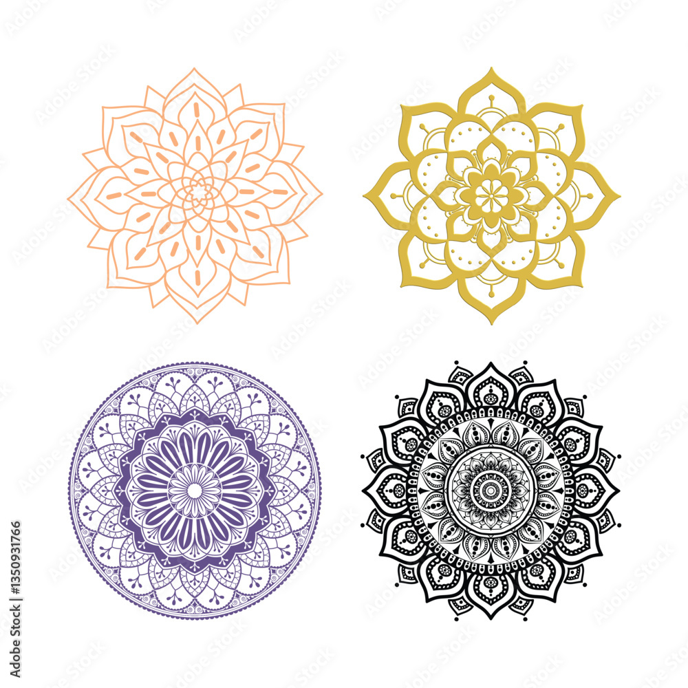 Elegant Mandala Designs for Modern Decor: Unique Patterns for Creative Projects and Spiritual Inspiration