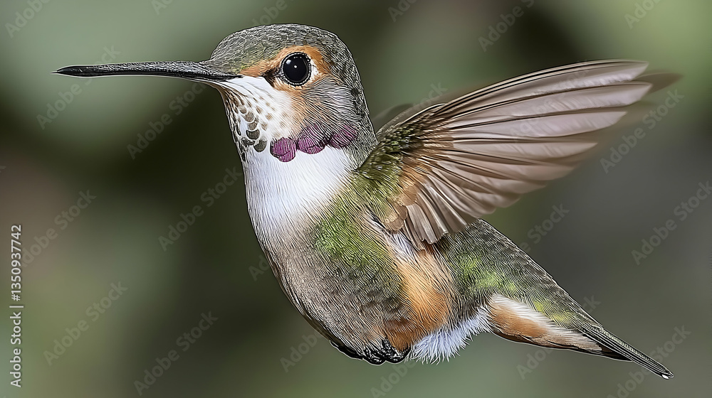 Fototapeta premium Hummingbird in flight