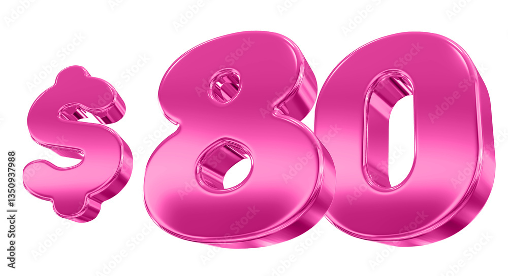 Dollar Pink Number 80 Dollar Pink Number 80