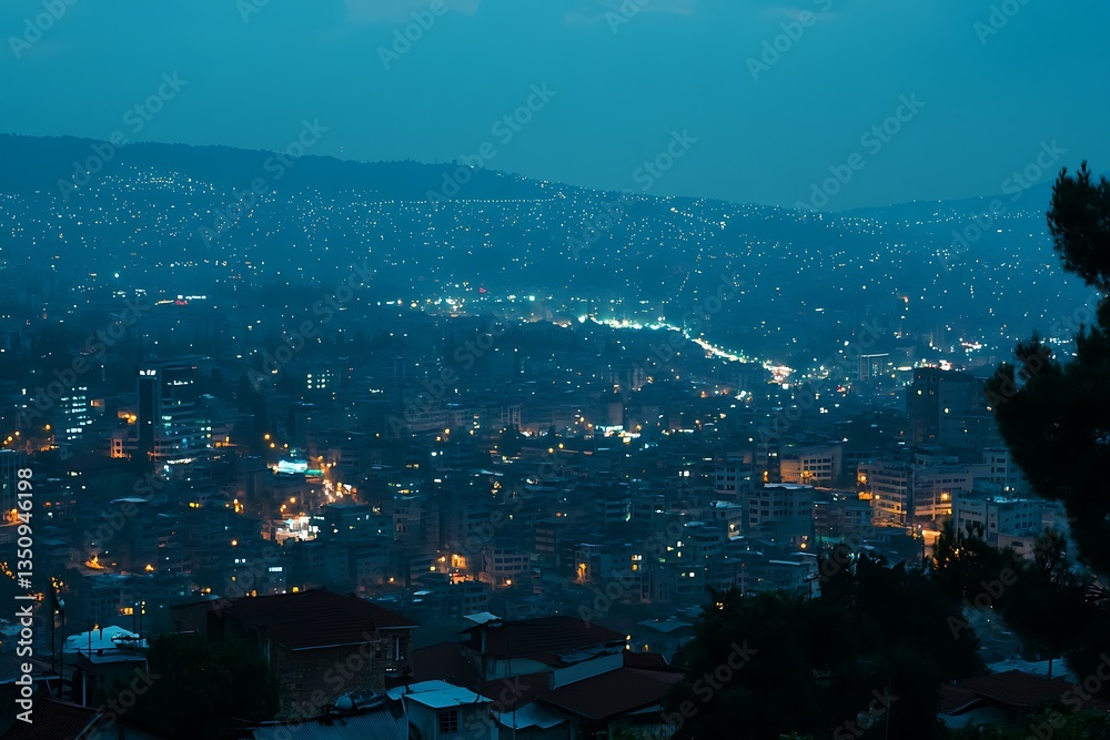 Obraz premium City Lights at Night