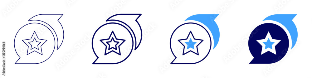 Feedback iteration icon in 4 different styles. Thin Line, Line, Bold Line, Duotone. Duotone style. Editable stroke Feedback iteration icon in 4 different styles. Thin Line, Line, Bold Line, Duotone. Duotone style. Editable stroke