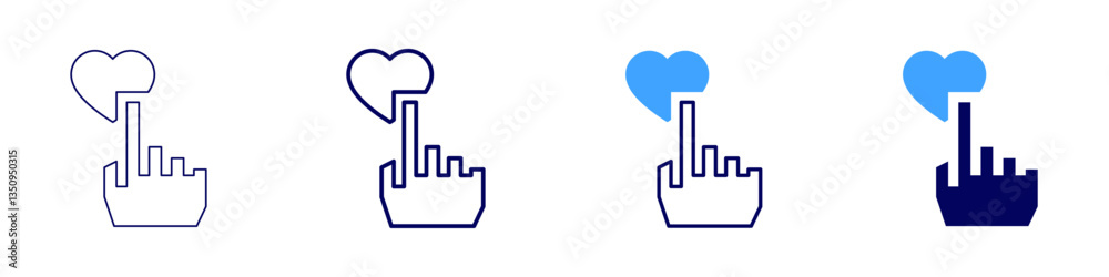 Feedback literacy​ icon in 4 different styles. Thin Line, Line, Bold Line, Duotone. Duotone style. Editable stroke