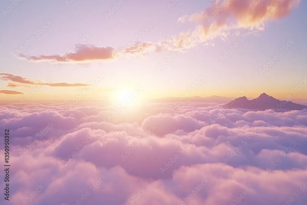 Obraz premium Blue sky and white clouds