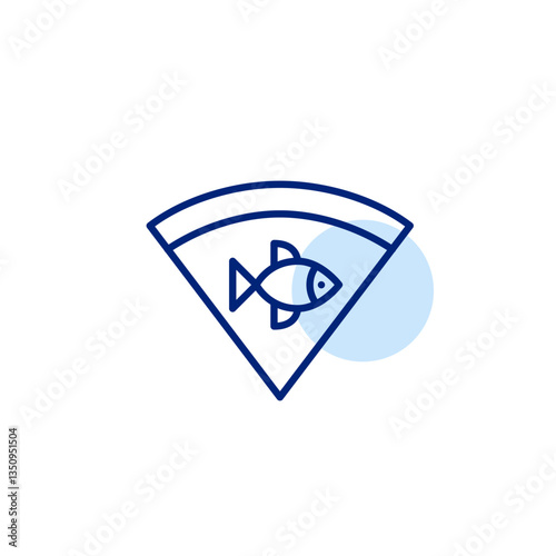 Free Download Tuna pizza. Fish snacks, Italian or American cuisine. Lunch and dinner. Pixel perfect, editable stroke vector icon - GFXLoad