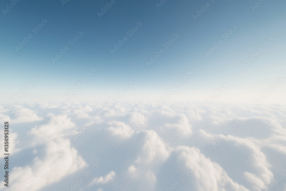 Naklejka premium Blue sky and white clouds