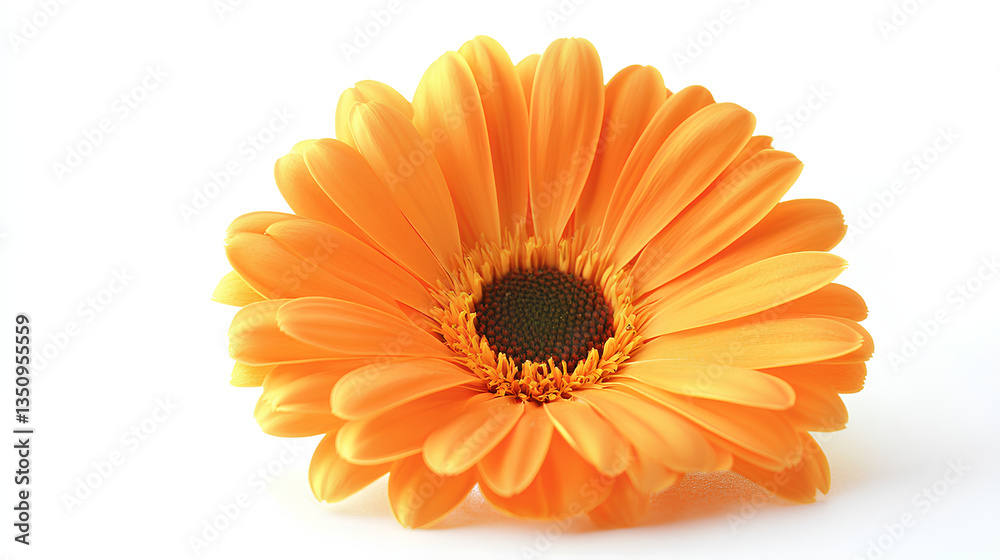 orange marigold flower isolated on white background orange marigold flower isolated on white background