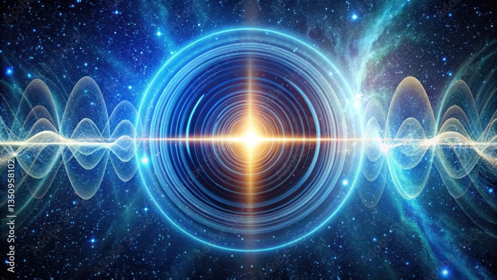 Fototapeta premium Gravitational Oscillation, gravity pulse, stellar resonance