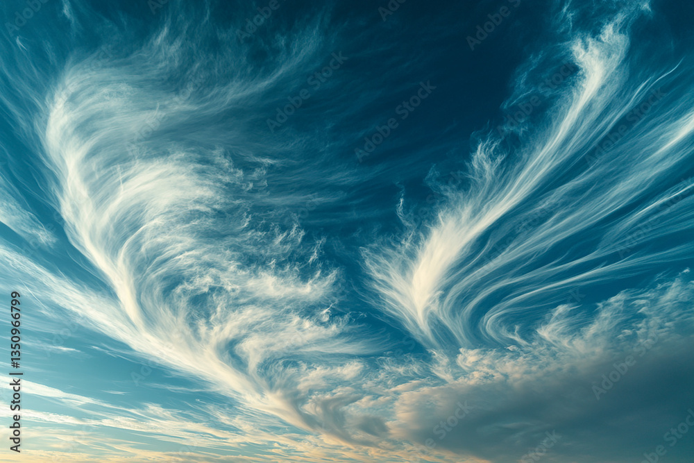 Obraz premium Blue sky and white clouds