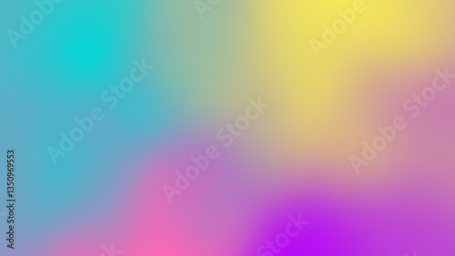 Vibrant Colorful Gradient Abstract Background with Soothing Hues and Smooth Transitions