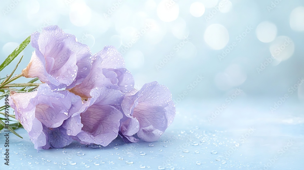 Obraz premium Spring flora action delicate flowers in nature's embrace vibrant environment close-up view