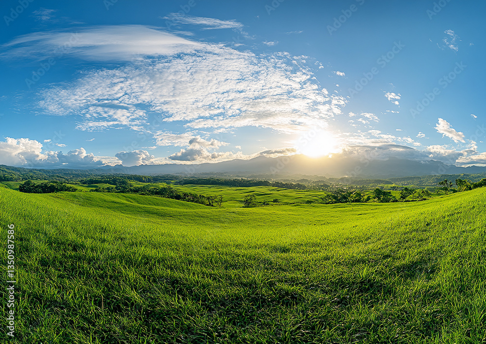Obraz premium Blue sky and white clouds