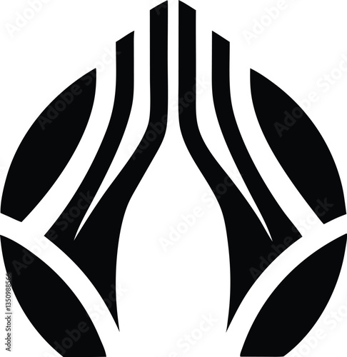 Hands in Dua Supplication – Symbol of Prayer Vector Illustration