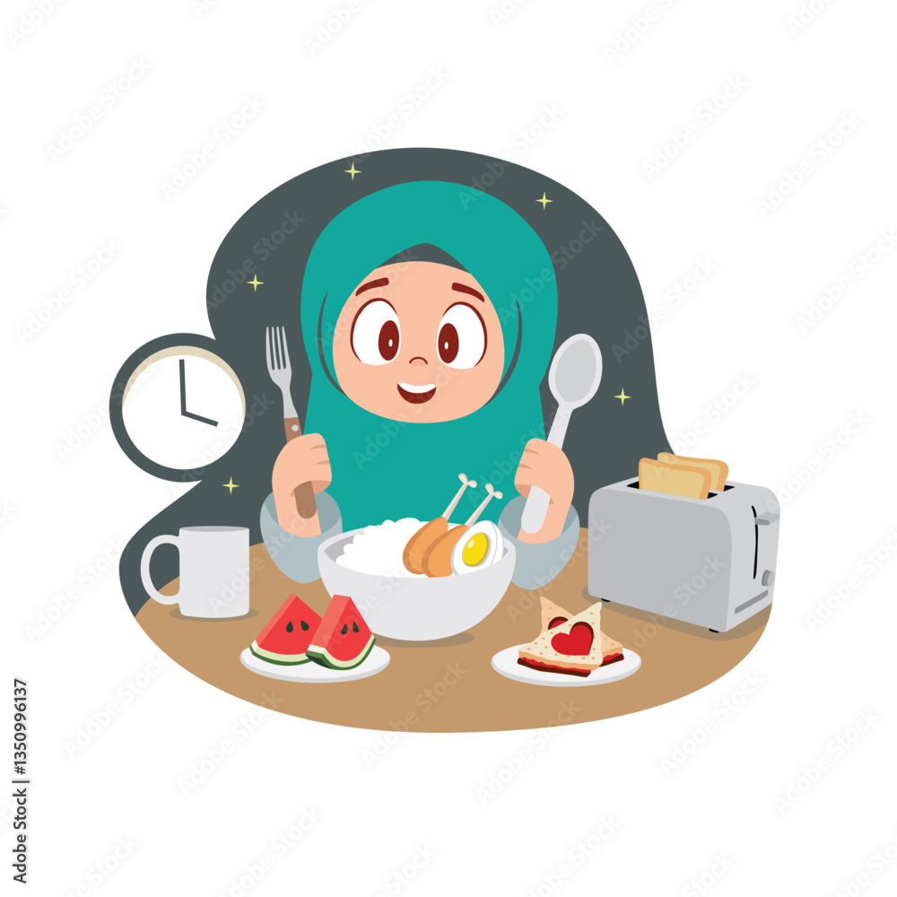 the pre dawn meal before beginning the daily fast in Ramadan the pre dawn meal before beginning the daily fast in Ramadan