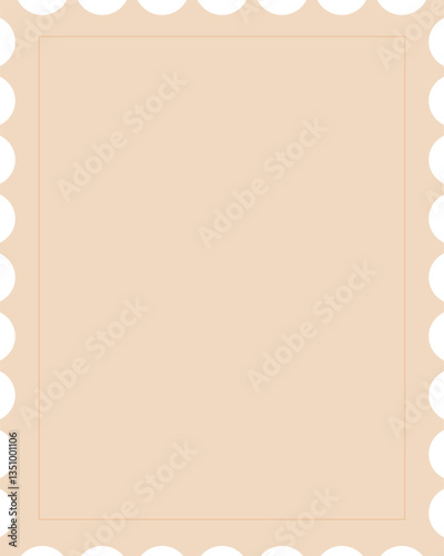 Postage Stamp Blank Template Copy Space