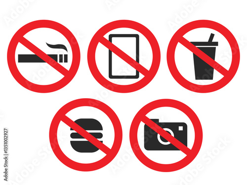 prohibit sign in buildings, malls, parking lots, restaurant