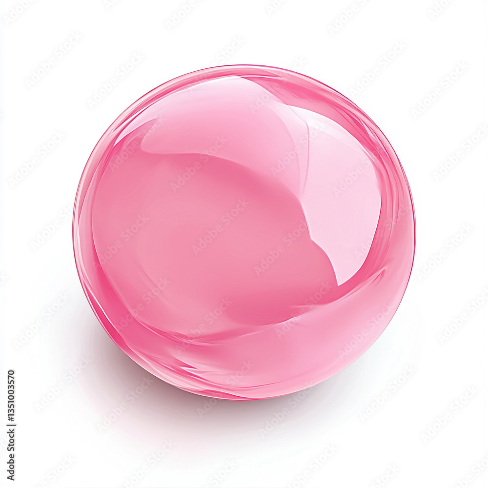 Obraz premium ピンクの液体のイラスト Generated image