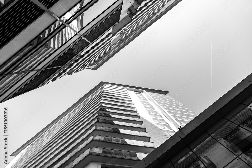Fototapeta premium Building facade detail pattern