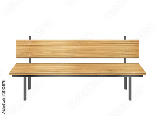 Wooden bench