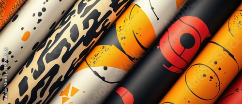 Colorful and Vibrant Patterns Featuring Animal Prints and Abstract Shapes Ideal for Creative Projects and Modern Design Aesthetics