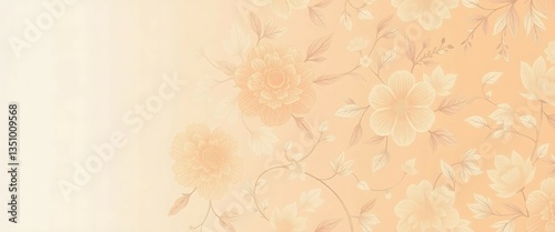 Wallpaper Mural Whispers of spring a delicate floral dance bathed in the softest light creating a nostalgic dream with subtle watercolor textures and gentle gradient tones filling the senses, Banner Torontodigital.ca