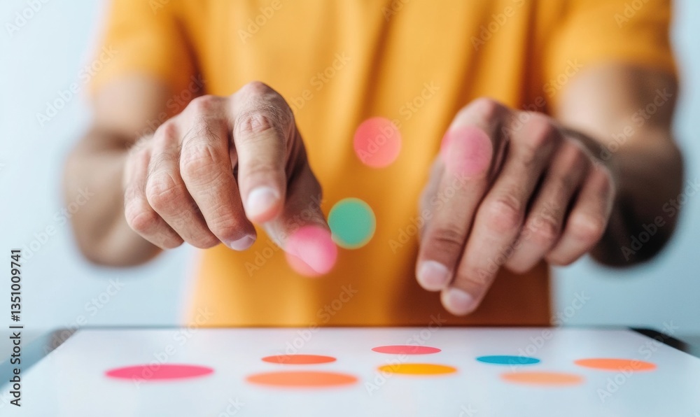 Interactive Data Visualization Dynamic Color Strategy Mapping with Tactile UX Design - Innovative Professional Engagement Through Haptic Decision-Making Techniques