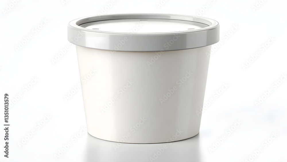 plastic container mockup suitable for food, ice cream, yogurt, sweets or desert plastic container mockup suitable for food, ice cream, yogurt, sweets or desert