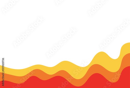 Minimalist abstract background with wavy gradients creating a calming and modern design