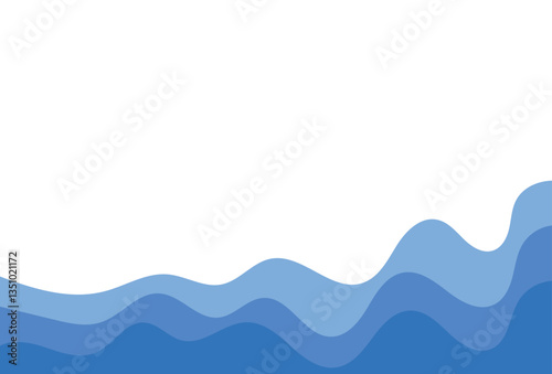 Minimalist abstract background with wavy gradients creating a calming and modern design