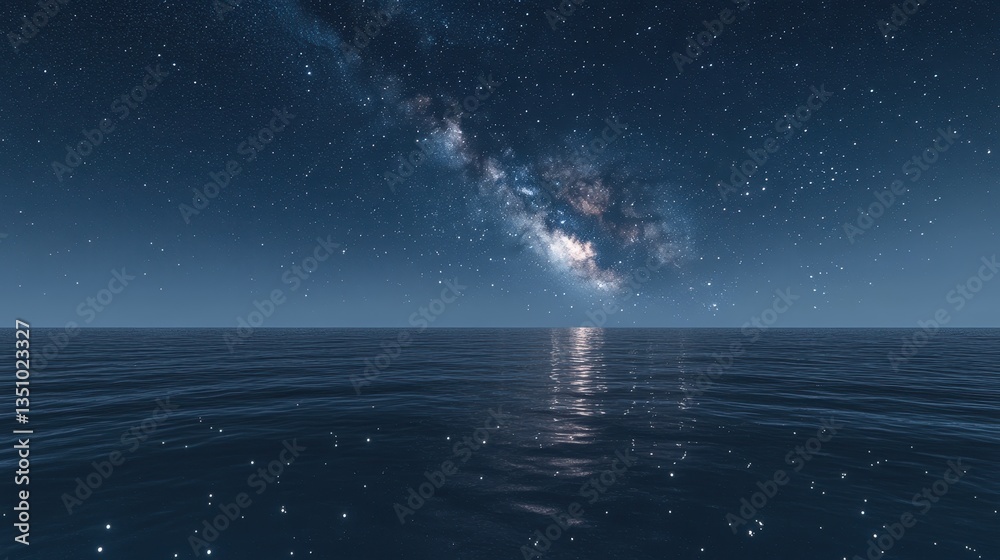 Milky Way over Calm Ocean Milky Way over Calm Ocean