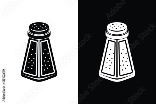 Spice Up Your Design. Salt and Pepper Icon in Solid & Editable Stroke
