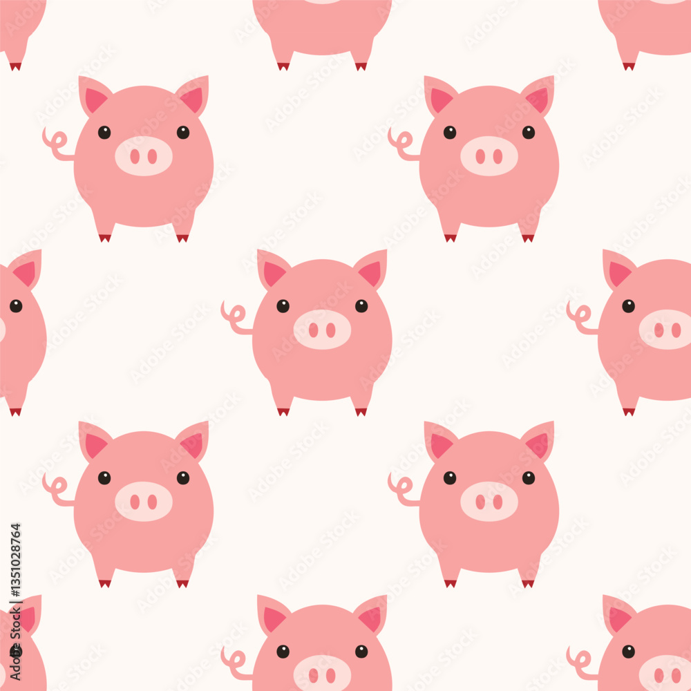 Pig pattern background Pig pattern background