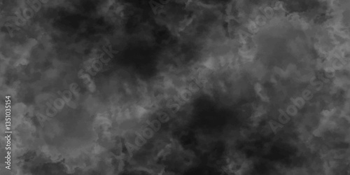 Abstract black fog design with smoke texture overlays. fume overlay design. background with smoke on black and Fog and smoky effect for photos design. Misty fog effect and Isolated black background.	